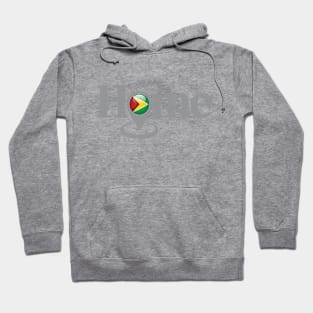 Guyana My Home with Google Maps Locate Icon Hoodie